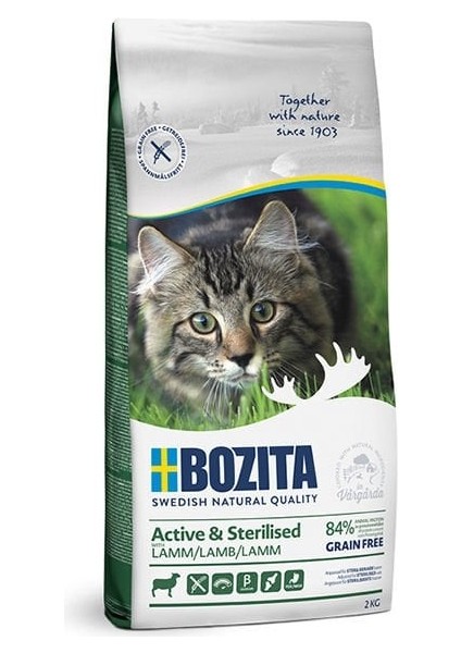 Bozita Outdoor Active Kuzu Etli Yetişkin Kısırlaştırılmış Kedi Maması 10 Kg