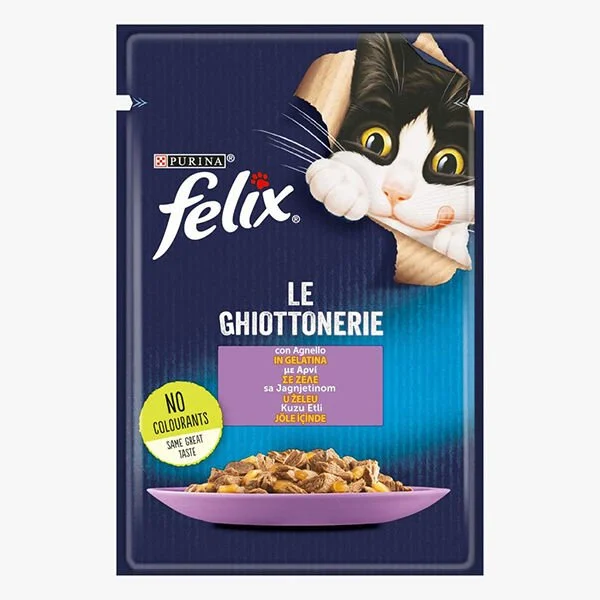 Felix Kuzu Etli (Jöleli) Yetişkin Kedi Maması 85 Gr