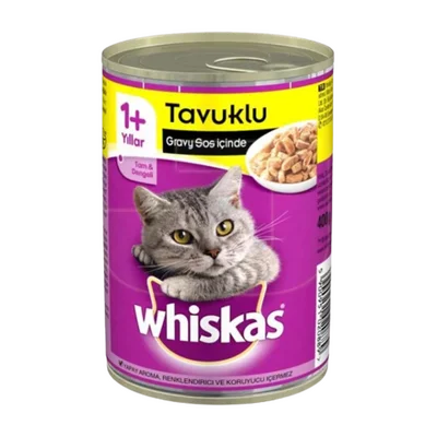 Whiskas Tavuklu Konserve Kedi Yaş Maması (400 Gr)